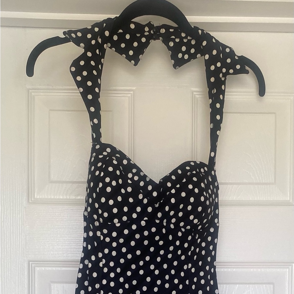 Black and White Polka Dot Sundress Size 8